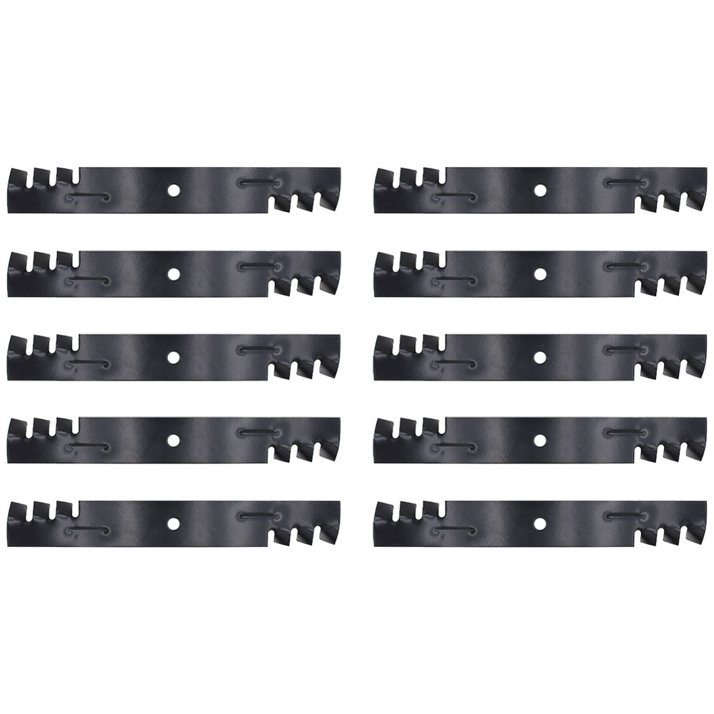 Qty 10: Toothed Mower Blades Fits John Deere Replaces PL4206