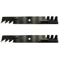 Qty 2: Toothed Mower Blades Fits Husqvarna Replaces 539100341