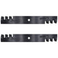 Qty 2: Toothed Mower Blades Fits Snapper Replaces 1662037