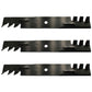 Qty 3: Toothed Mower Blades Fits Ariens Replaces 00273100
