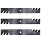 Set of 3 Predator Mulching Mower Blades D18037 GDU10231 Fits Great Dane 52"