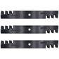 Qty 3: Toothed Mower Blades Fits Exmark Replaces 1-303146