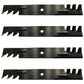 Qty 4: Toothed Mower Blades Fits Yazoo/Kees