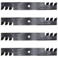 Qty 4: Toothed Mower Blades Fits Oregon
