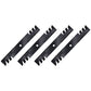Qty 4: Toothed Mower Blades Fits Oregon