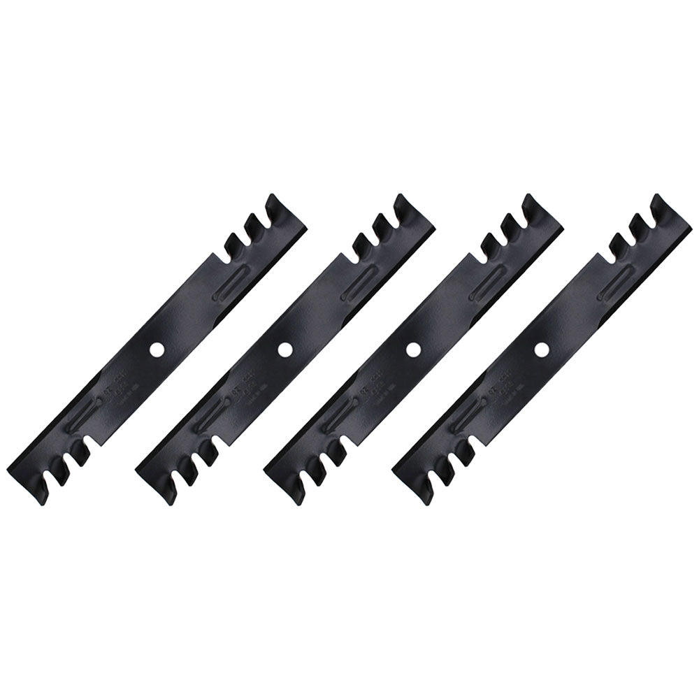 Qty 4: Toothed Mower Blades Fits Bobcat Replaces 112111-02