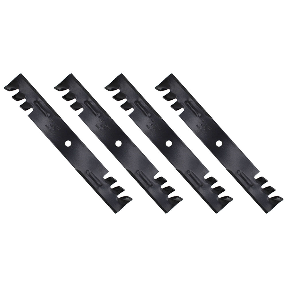 Qty 4: Toothed Mower Blades Fits Snapper Replaces 1662037