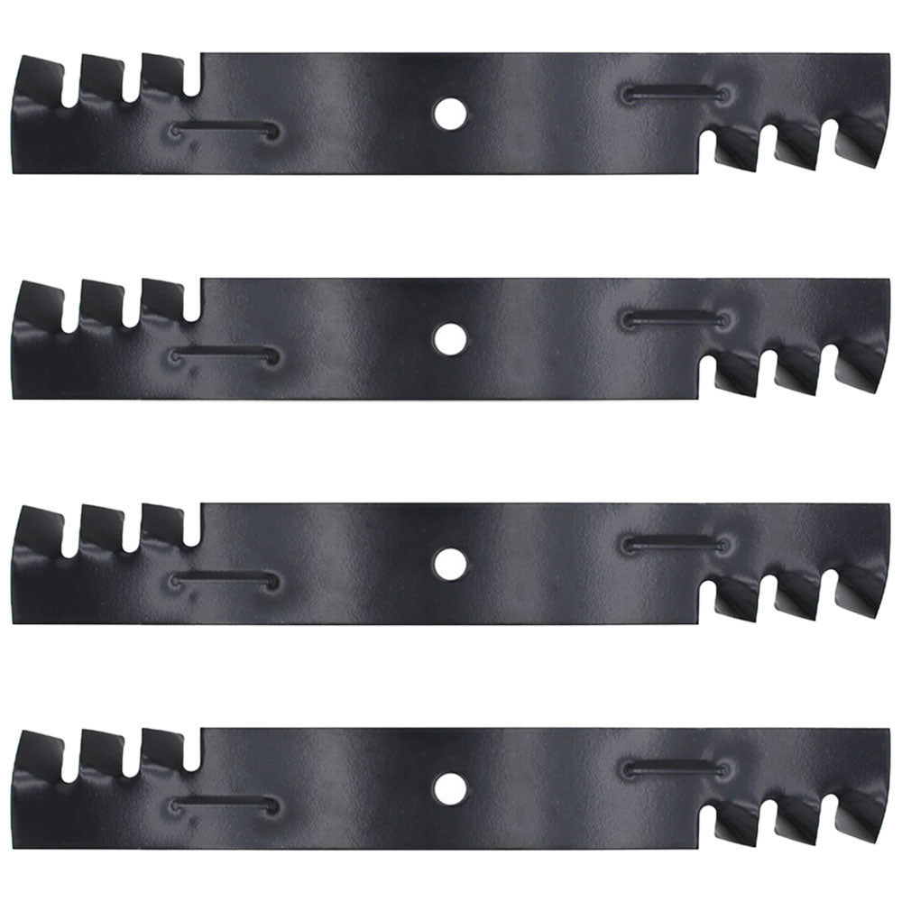 Qty 4: Toothed Mower Blades Fits Bunton