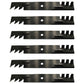 Qty 6: Toothed Mower Blades Fits Encore Replaces 363291