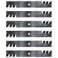 Qty 6: Toothed Mower Blades Fits Simplicity Replaces 5021227ASM