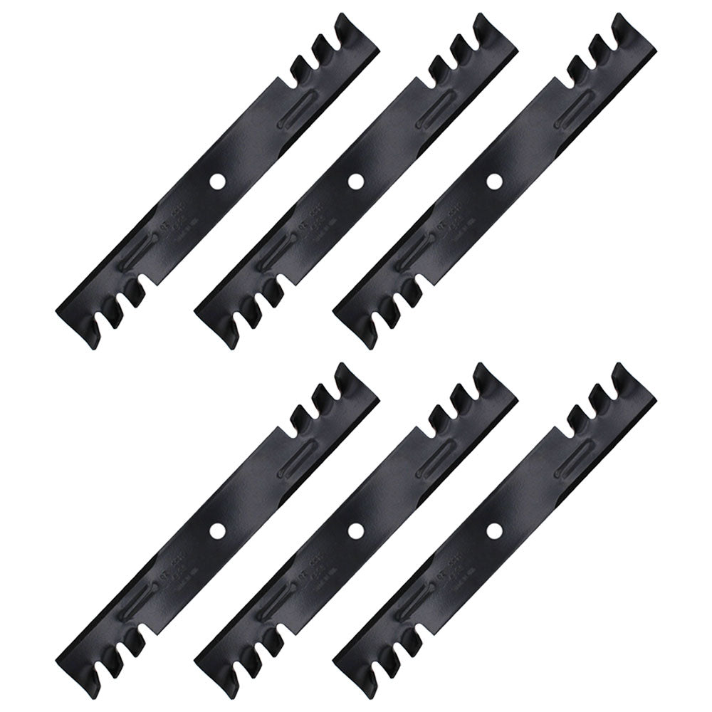 Qty 6: Toothed Mower Blades Fits Encore Replaces 363291
