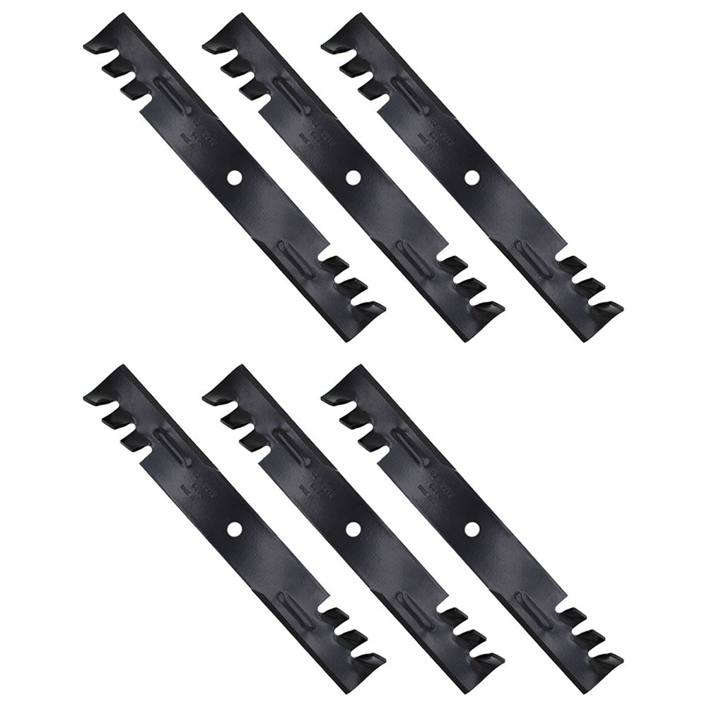 Qty 6: Toothed Mower Blades Fits Oregon