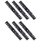 Qty 6: Toothed Mower Blades Fits Great Dane Replaces D18037