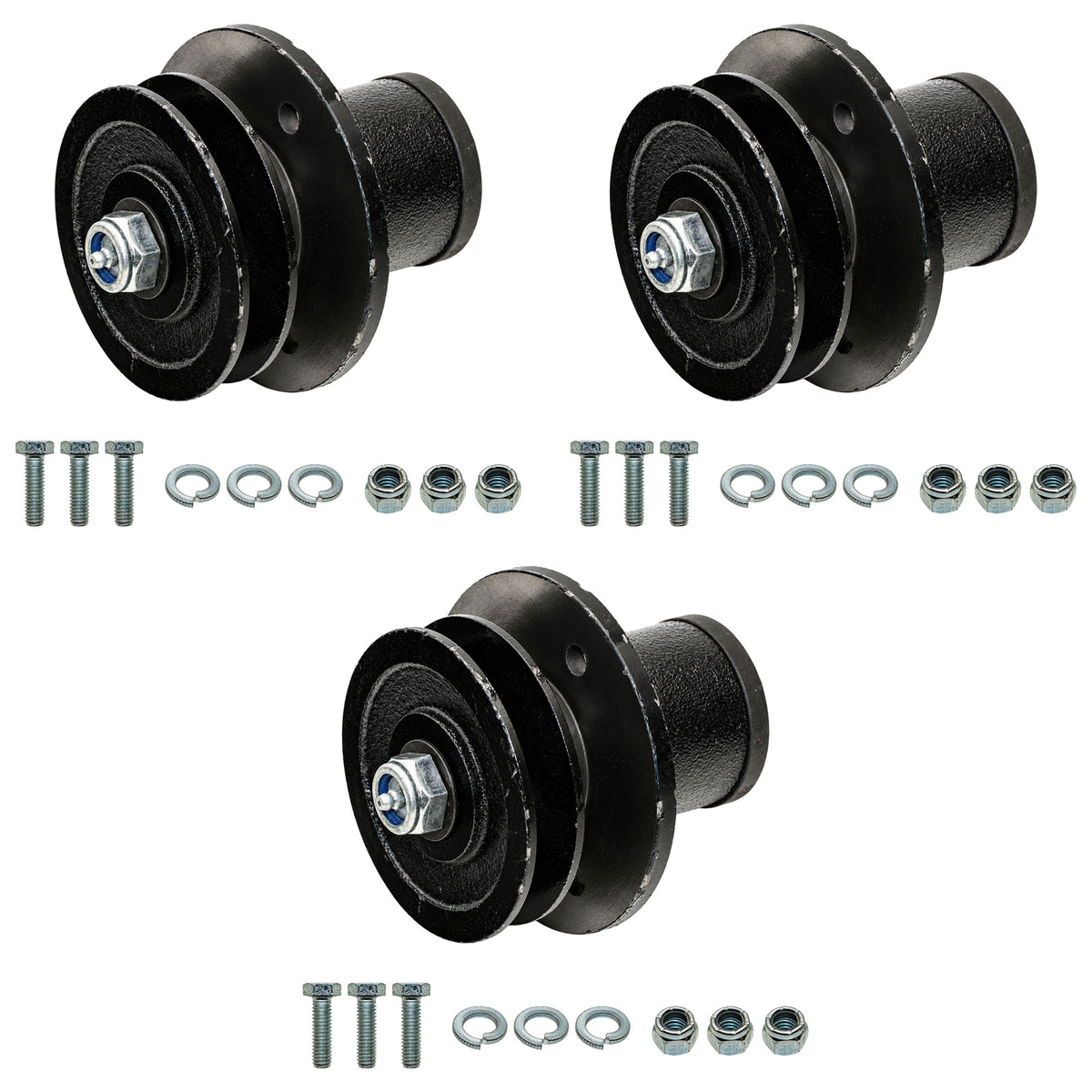 (3) Spindles Fits King Kutter Finish Mowers RFM-48 RFM-60 RFM-72 502303