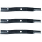 Three Mower Blades Left Hand Cut for Woods 13404 13404KT 31306 31306KT