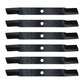 6 Medium-Lift Blades Fits Woods L306 RM306 RM600 With 72" Cut Deck Lawn Mower