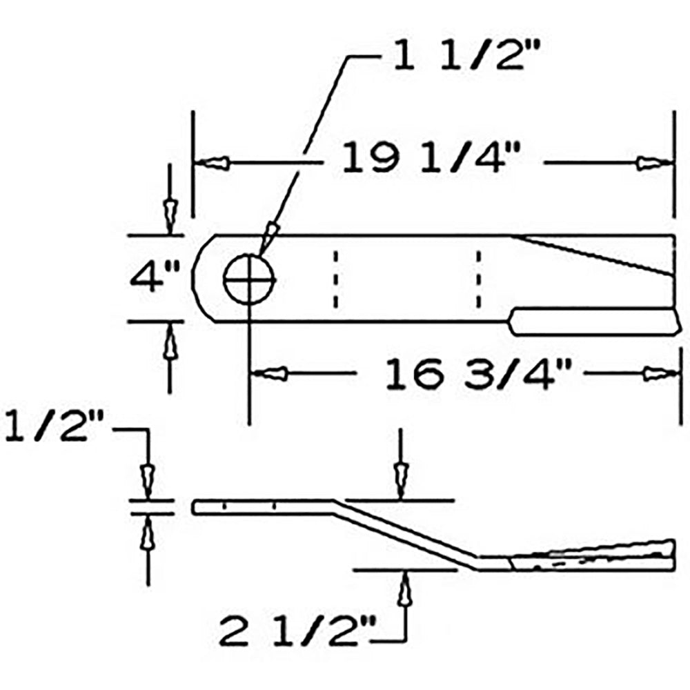 Rotary Cutter Blade Offset CW Lift Fits Bush Hog 3209 2512 Fits John Deere