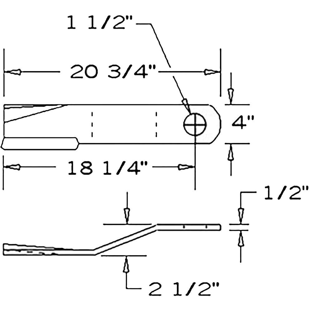 86664BH New CCW Lift Rotary Cutter Blade For Bush Hog 13368 3008 3214 3368