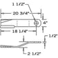 Rotary Cutter Blade Offset CCW Lift fits Bush Hog 3214 3368 80A84324