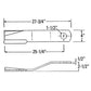 CCW Lift Rotary Cutter Blade Fits BUSH HOG Replaces 1251207