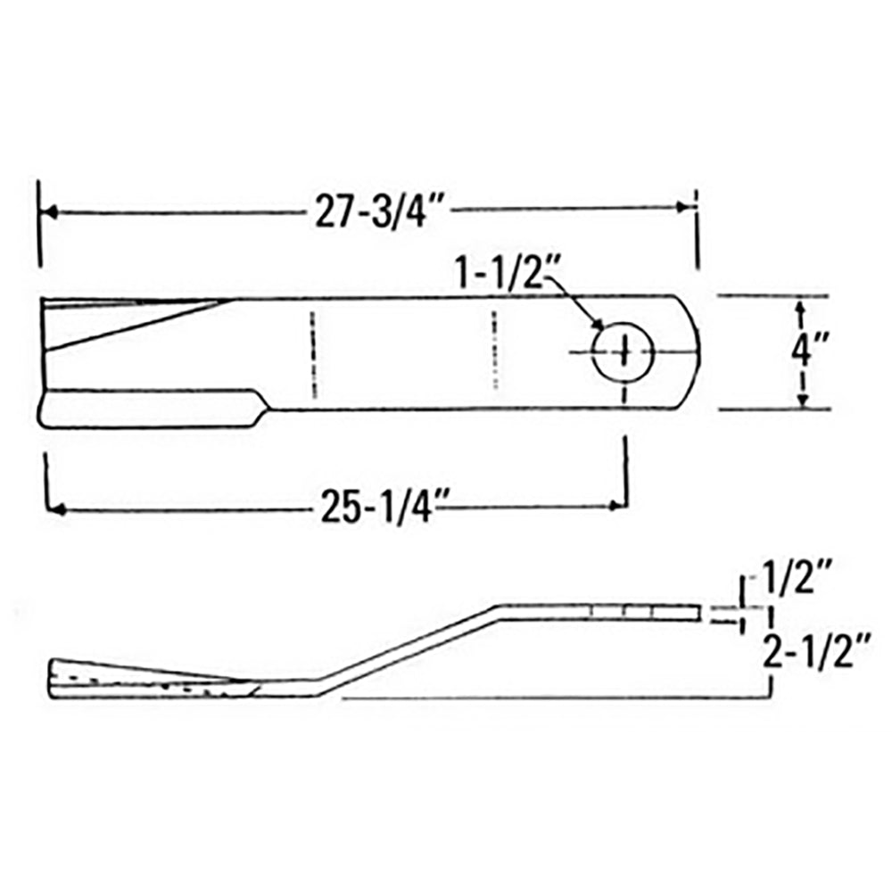 Qty 2: CCW Lift Rotary Cutter Blade Fits BUSH HOG Replaces 1251207