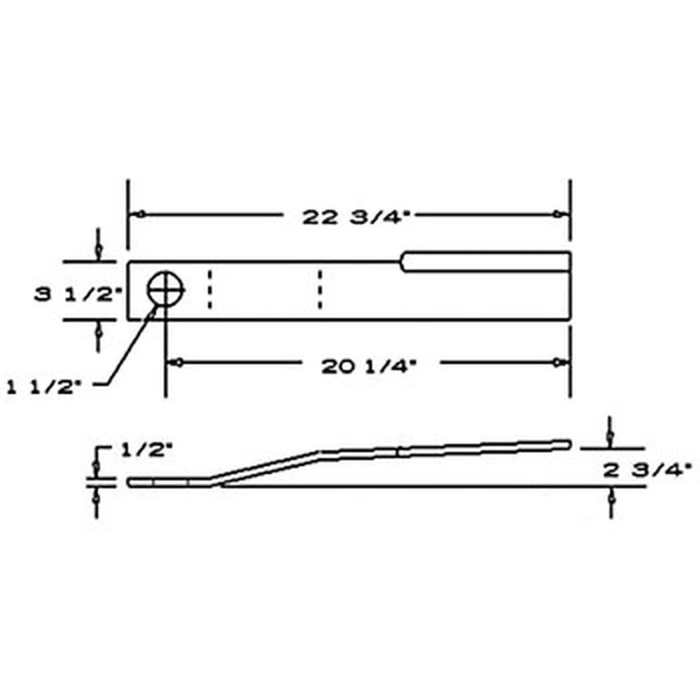 Rotary Cutter Blade CCW 80A15096 Fits Brown Fits Hardee Fits Sidewinder