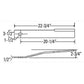 1251401 CCW Rotary Cutter Blade Fits Sidewinder GB60, GB602, SW72, 605, 660