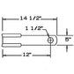 02726900 Rotary Cutter Boom Blade Fits Terrain King Models A-Boom A1300M