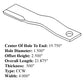 Rotary Cutter Blade Offset CCW Lift Fits John Deere 737 2018 709 1008 1508 1018