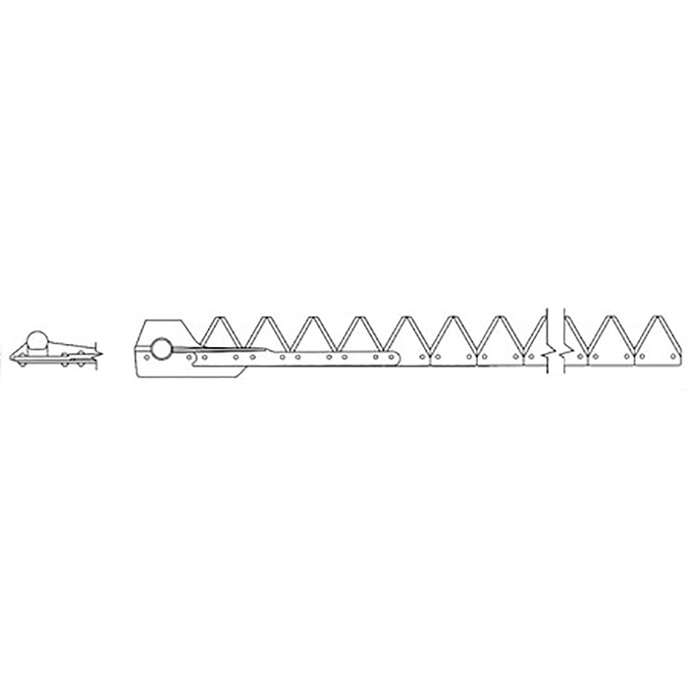 800-294 Fits John Deere 7' Black 12 ga Under Serrated Riveted Sickle Assembl