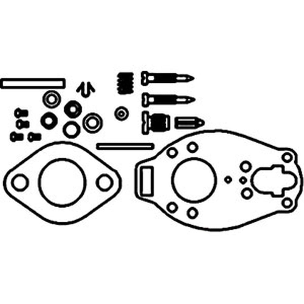 Carburetor Kit Fits Allis-Chalmers Model D-19 Fits Marvel Schebler TSX848