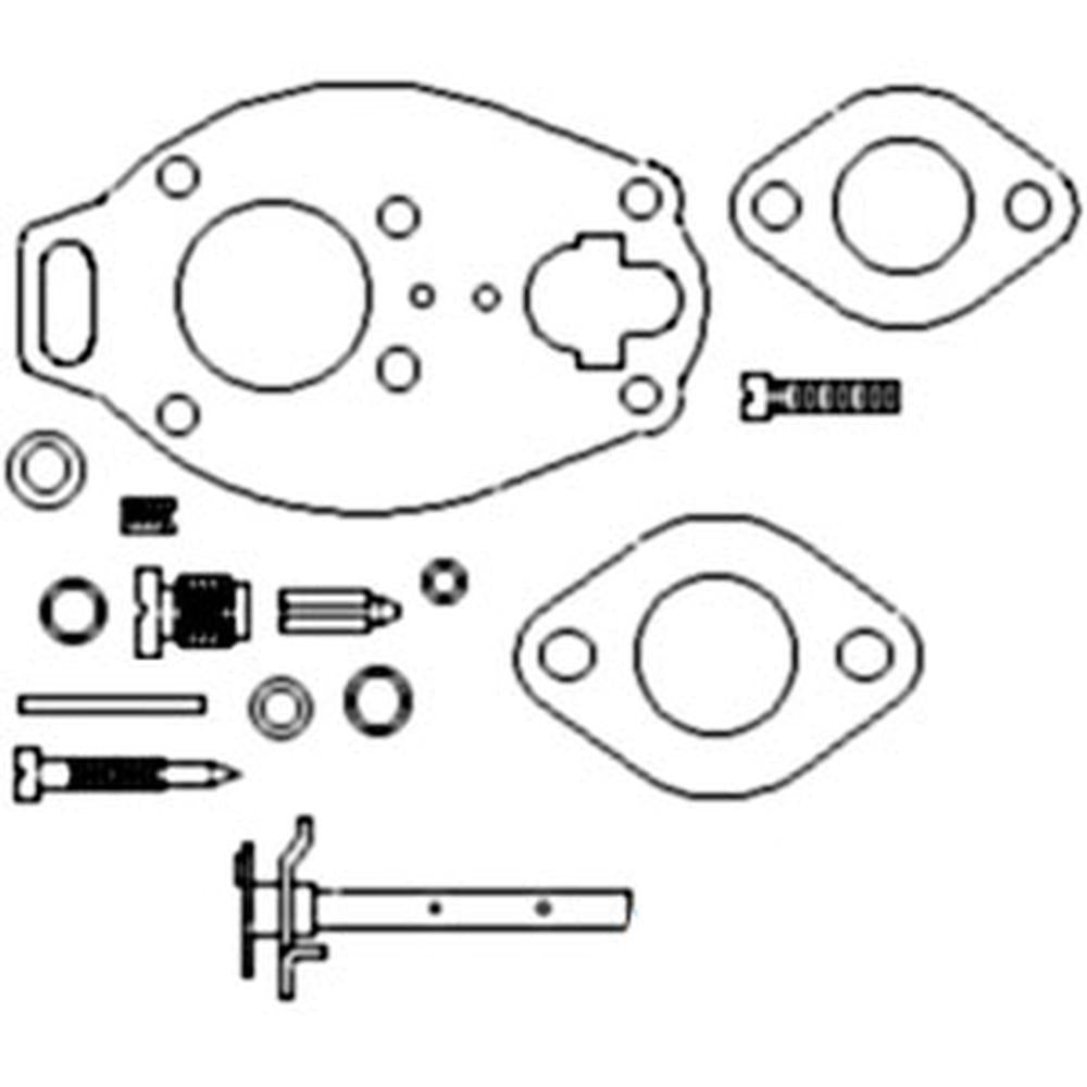 CARB REPAIR KIT BASIC D17 WD45 CARBURETOR Fits Allis CHALMERS TSX 464 773 AC