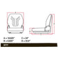 Black Vinyl Seat Fits Universal Fit Models MSG75G MSG75GBLV MSG75GBLV-A