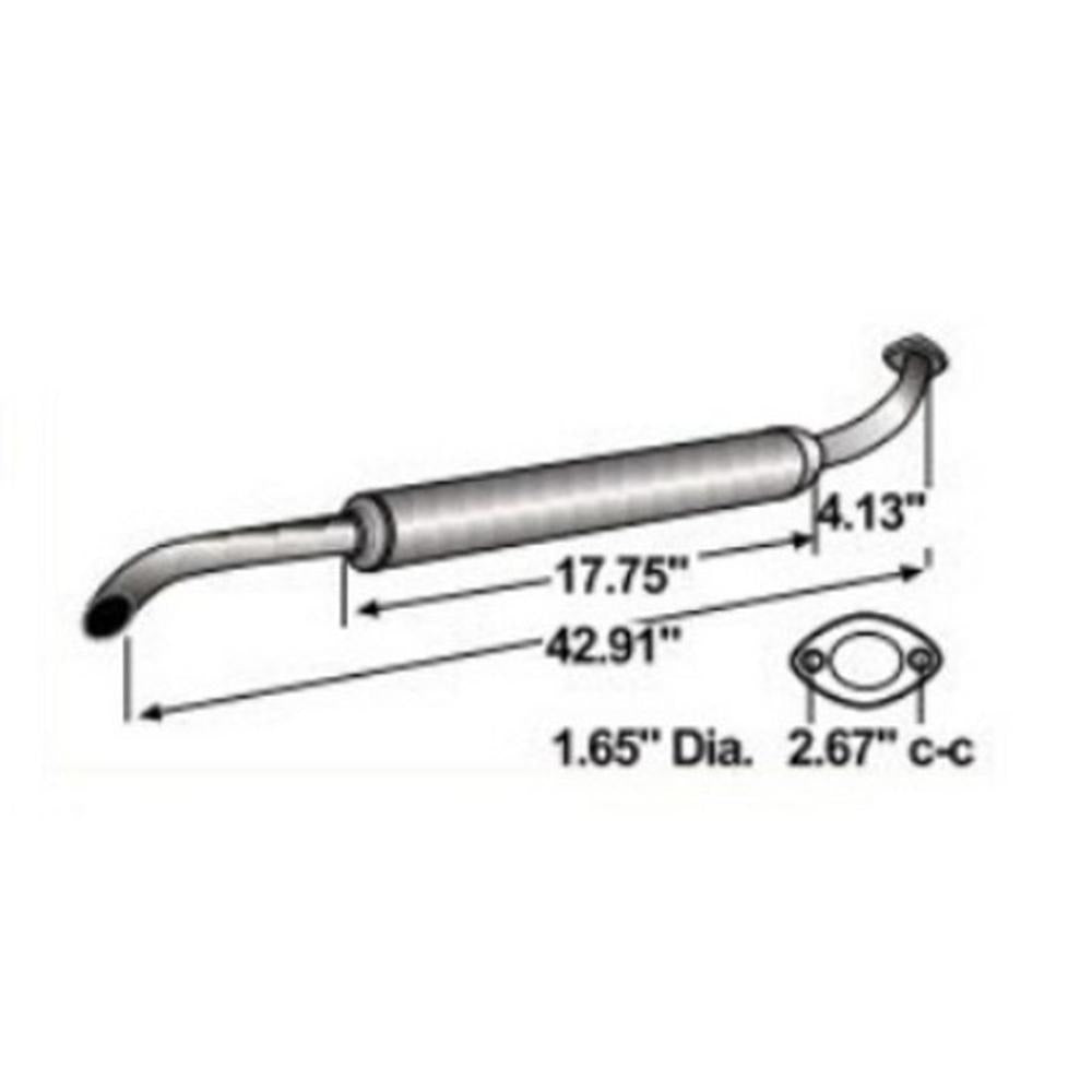 S.71924 Muffler - Vertical Fits Kubota