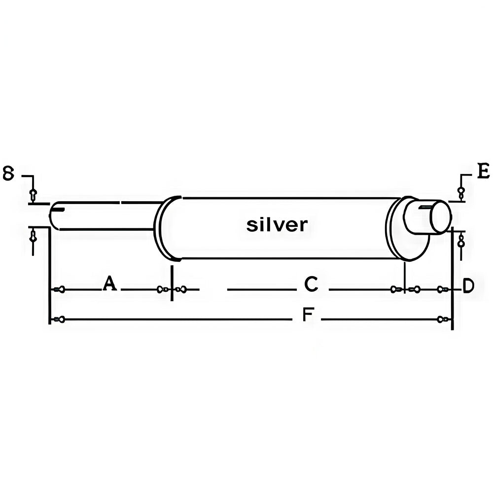 Muffler Fits Big Mo 500 Big Mo 600 Jetstar 3 10A14444 10A14444-A MUK40-0070