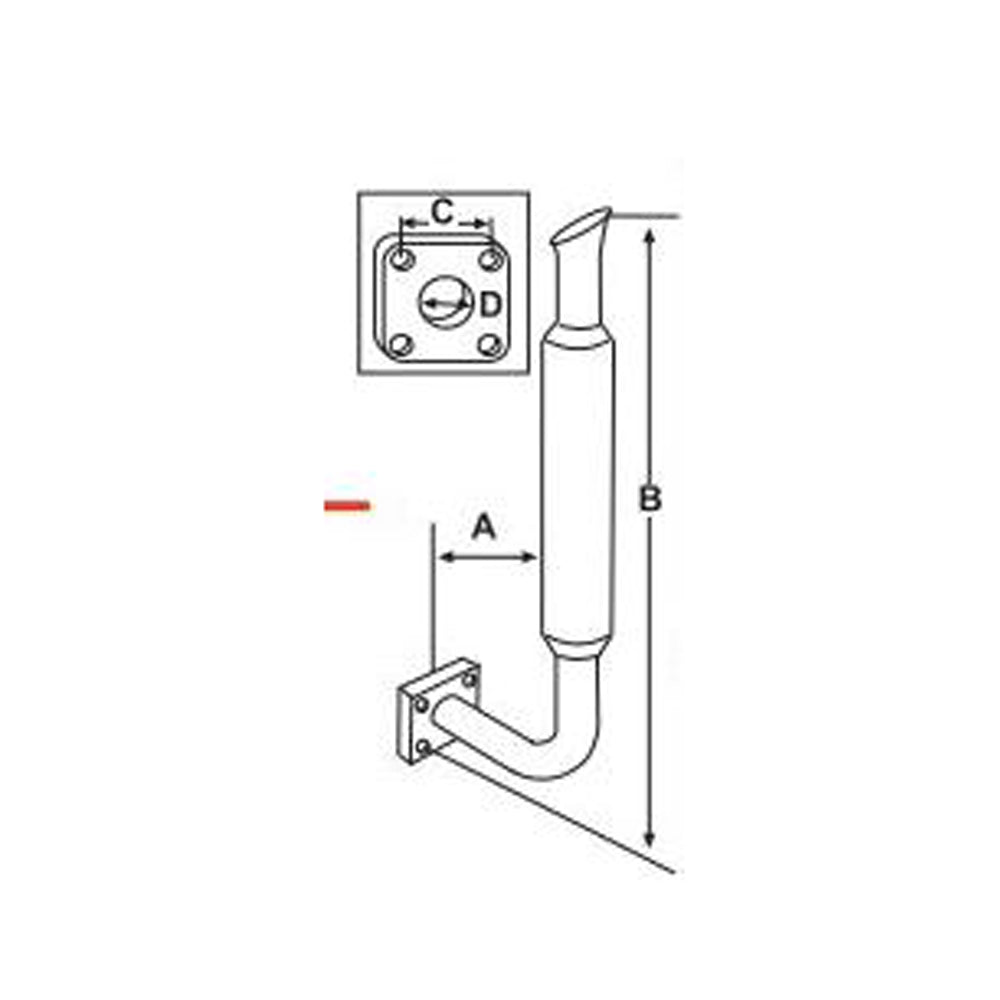 S.70558 Muffler 3.5" Vertical - Fits Yanmar Fits Several Makes Models