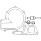 MX139 New Water Pump Kit w/o Impeller Fits John Deere Combine 6620 7720 8820