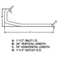 A-NAA5255D Exhaust Pipe - Fits Ford/New Holland