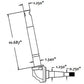 Spindle - Left Hand Fits Ford 600 900 2000 4000 800 700 957E3106