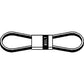3L340 INDUSTRIAL LAWN MOWER V-BELT 3/8" X 34"