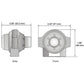 BC644 Universal Fits CabCam Camera 110 Deg 1/3" Color CCD 1.8" Tall 2.25" Wide