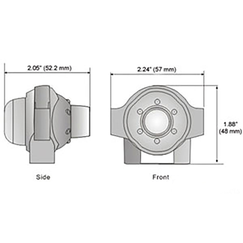 BC644 Universal Fits CabCam Camera 110 Deg 1/3" Color CCD 1.8" Tall 2.25" Wide