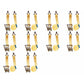 Pack of 10 Yellow Cargo Hauler Belt Crank Down Straps 2" Wide 27 ft Long
