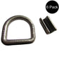 5/8" Weld On D-Ring Flatbed Truck/Trailer Towing Cable Chain Anchor - Set/6