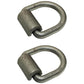 2 Forged 5/8" Dia. D-Rings w/ Weld-On Clip 6000 Lbs Flatbed Trailer Towing Tow