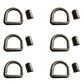 Set of 6 Weld-On 5/8" Forged D-Rings for Trailer/Truck Tie-Down
