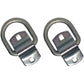 Qty 2: 1/2" Bolt-on D-Ring & Clip Fits Universal Replaces DR050-SC