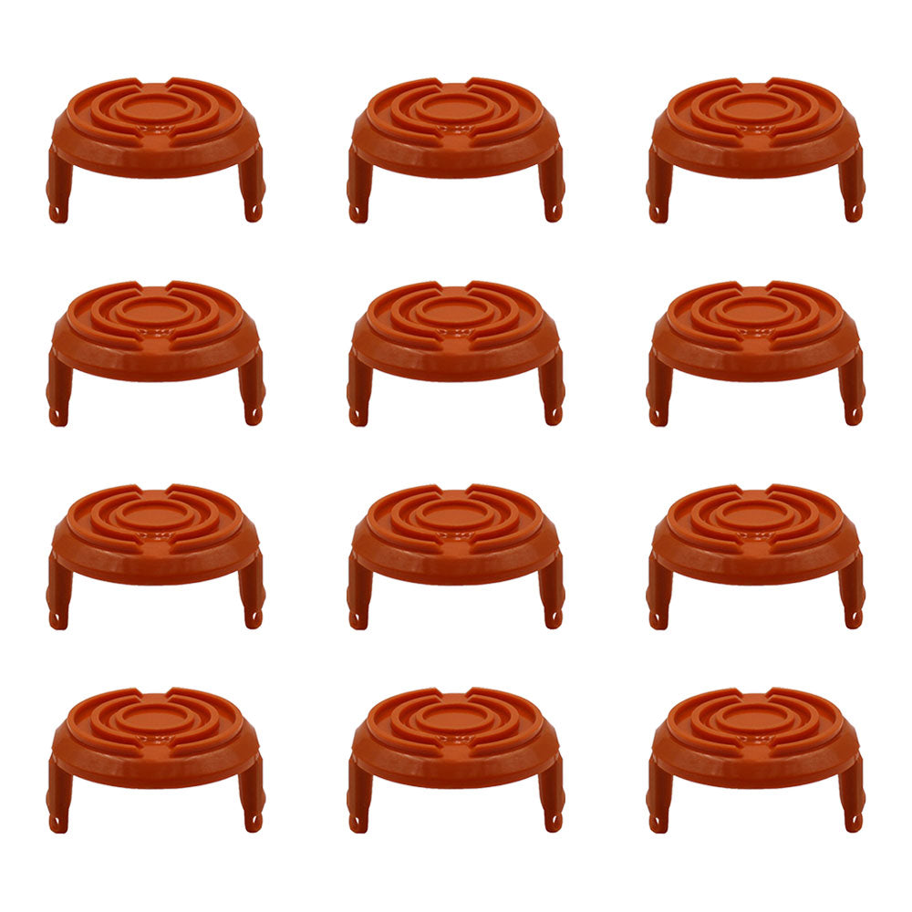 12 Pack Spool Cap Cover fits Worx 50006531 WA6531 Cordless Grass Trimmer WG151