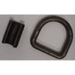 1/2" D Ring Weld-On Flatbed Truck Trailer Ratchet Strap Cargo Tie Down Lashing
