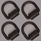 Qty 4: 1/2" Weld On D-Ring Fits Universal Products Replaces DR050-WLD